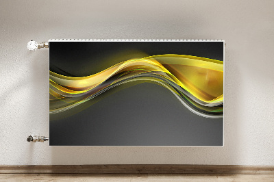 Cobertura magnética para radiador Abstração amarela