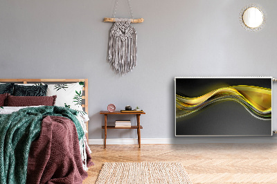 Cobertura magnética para radiador Abstração amarela