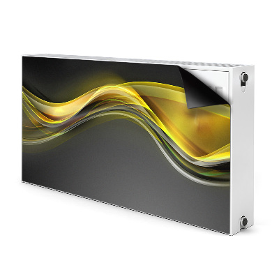 Cobertura magnética para radiador Abstração amarela