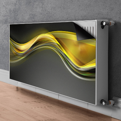 Cobertura magnética para radiador Abstração amarela