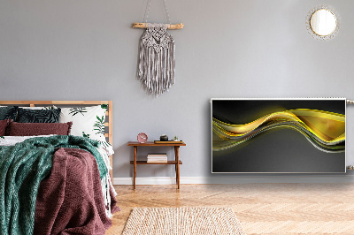 Cobertura magnética para radiador Abstração amarela