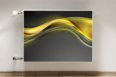 Cobertura magnética para radiador Abstração amarela