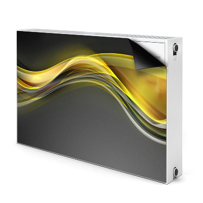 Cobertura magnética para radiador Abstração amarela