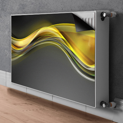 Cobertura magnética para radiador Abstração amarela