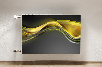 Cobertura magnética para radiador Abstração amarela