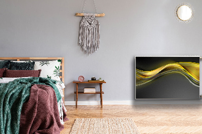 Cobertura magnética para radiador Abstração amarela