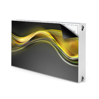 Cobertura magnética para radiador Abstração amarela