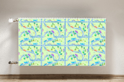 Capa magnética para radiador Carros para crianças