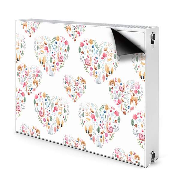 Cobertura magnética para radiador Corações de Coelho Raposa