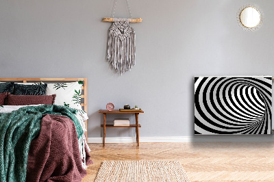 Cobertura magnética para radiador Redemoinho preto e branco