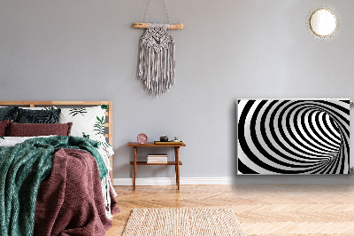 Cobertura magnética para radiador Redemoinho preto e branco