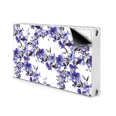 Capa magnética para radiador Flores azuis