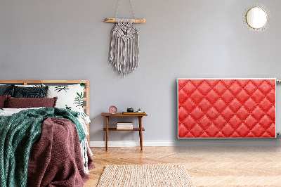 Cobertura magnética para radiador Padrão de diamante vermelho