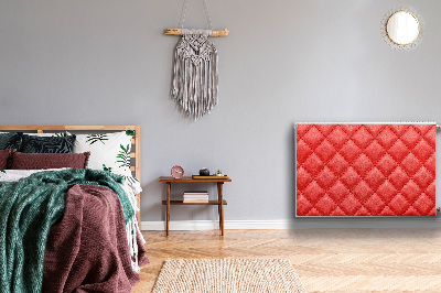 Cobertura magnética para radiador Padrão de diamante vermelho