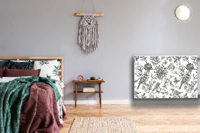 Capa magnética para radiador Pássaros esboçados