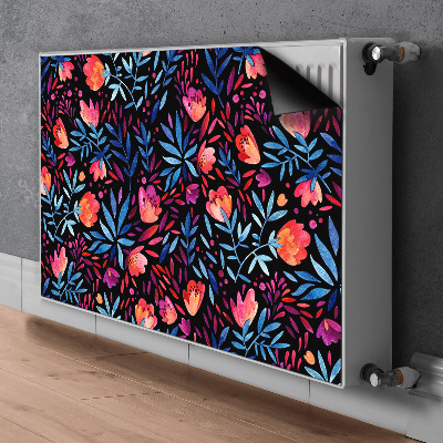 Capa magnética para radiador Padrão floral