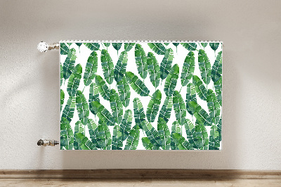 Cobertura magnética para radiador Folhas exóticas