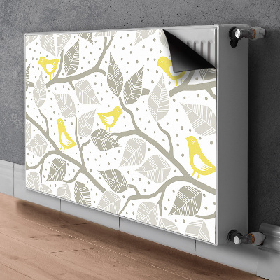 Capa magnética para radiador Pássaros