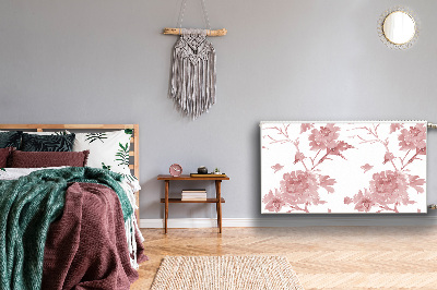 Capa magnética para radiador Flores em tons pastel