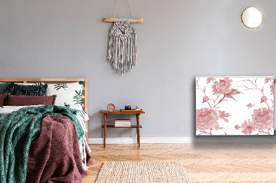 Capa magnética para radiador Flores em tons pastel