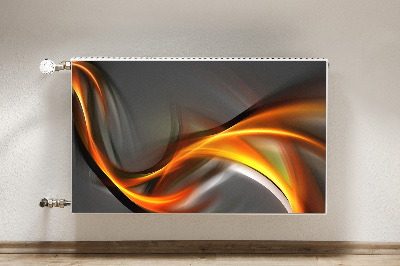 Cobertura magnética para radiador Abstração laranja