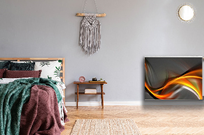 Cobertura magnética para radiador Abstração laranja