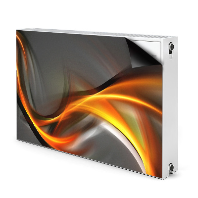 Cobertura magnética para radiador Abstração laranja