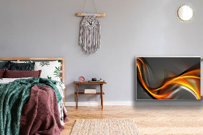 Cobertura magnética para radiador Abstração laranja