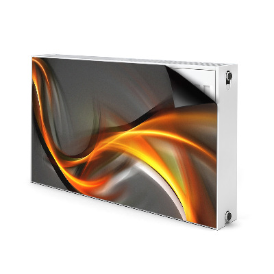 Cobertura magnética para radiador Abstração laranja