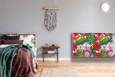 Cobertura magnética para radiador Flores coloridas