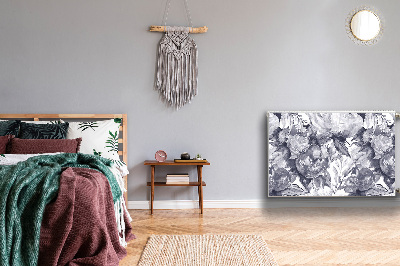 Cobertura magnética para radiador Flores cinzentas