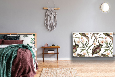 Capa magnética para radiador Folhas e flores