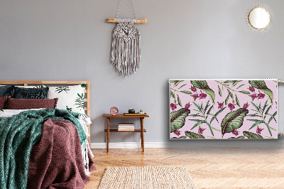 Capa magnética para radiador flores cor de rosa