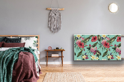 Cobertura magnética para radiador Folhas e flores