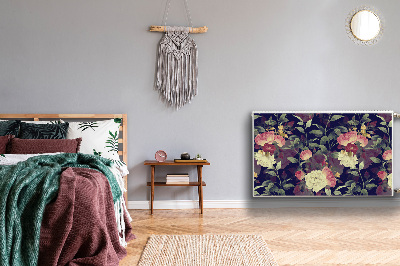 Cobertura magnética para radiador Flores vintage