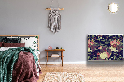 Cobertura magnética para radiador Flores vintage