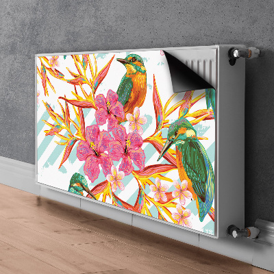 Cobertura magnética para radiador pássaros de verão