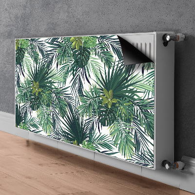 Capa magnética para radiador Folhas tropicais