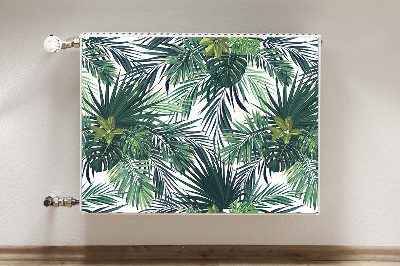 Capa magnética para radiador Folhas tropicais