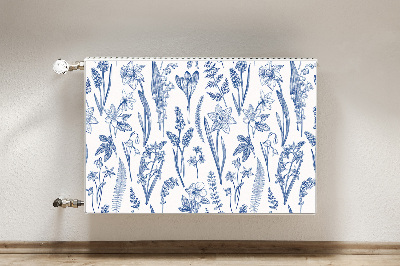 Cobertura magnética para radiador Flores da floresta