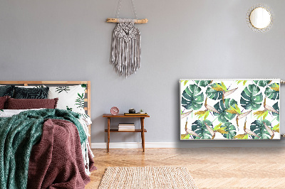 Capa magnética para radiador Folhas exóticas