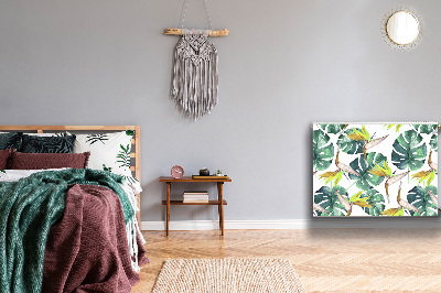 Capa magnética para radiador Folhas exóticas