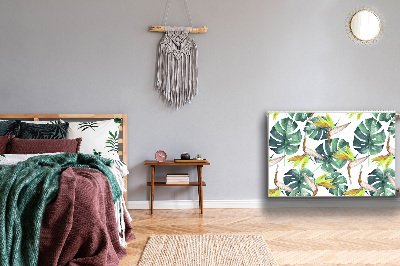 Capa magnética para radiador Folhas exóticas