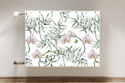 Cobertura magnética para radiador orquídeas rosas