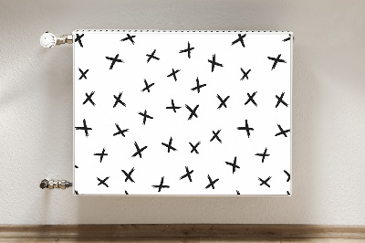 Cobertura magnética para radiador Cruzes desenhadas