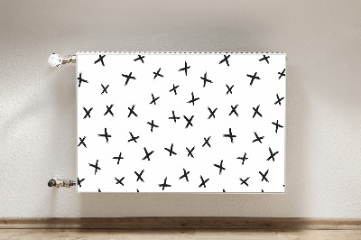 Cobertura magnética para radiador Cruzes desenhadas