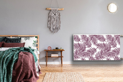 Capa magnética para radiador Folhas roxas