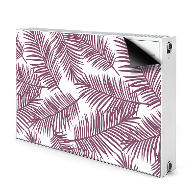 Capa magnética para radiador Folhas roxas