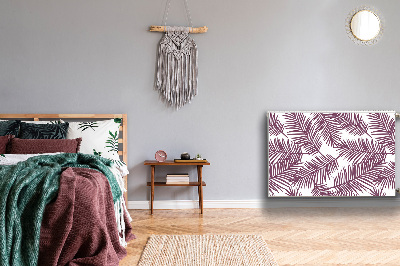 Capa magnética para radiador Folhas roxas