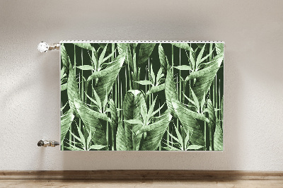 Capa magnética para radiador Folhas escuras